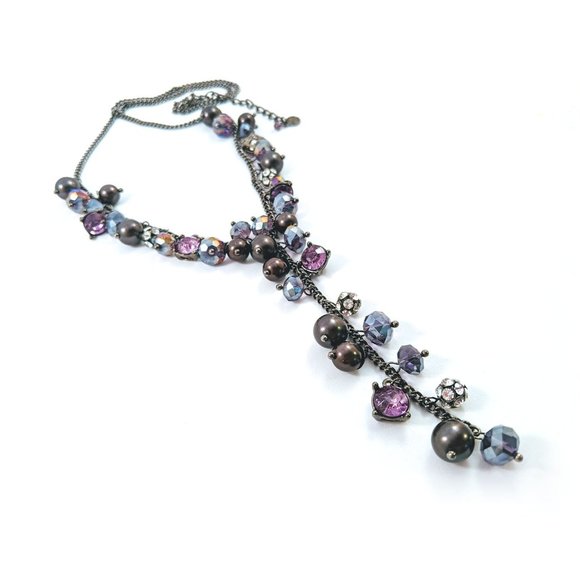 Vera Wang Jewelry - S Vera Wang Y style Beaded Chain Necklace